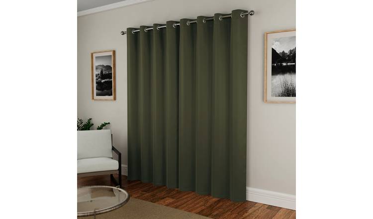Enhanced Living Nightfall Eyelet Thermal Curtain Panel - Green
