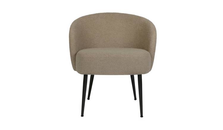 HomeGardenDirect Comodo Teddy Fleece Boucle Armchair - Taupe