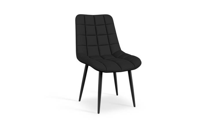 Furniture Online Nova Set Of 8 Faux Leather Dining Chair – Black