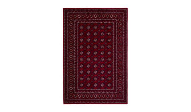 Mega Flooring Red Traditional Bordered Rug - 120 x 170cm