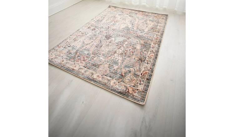 Mega Flooring Blue Traditional Abstract Rug - 60 x 230cm
