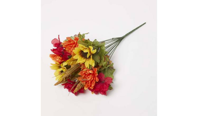 Homescapes Artificial Autumn Flower Bouquet - Yellow