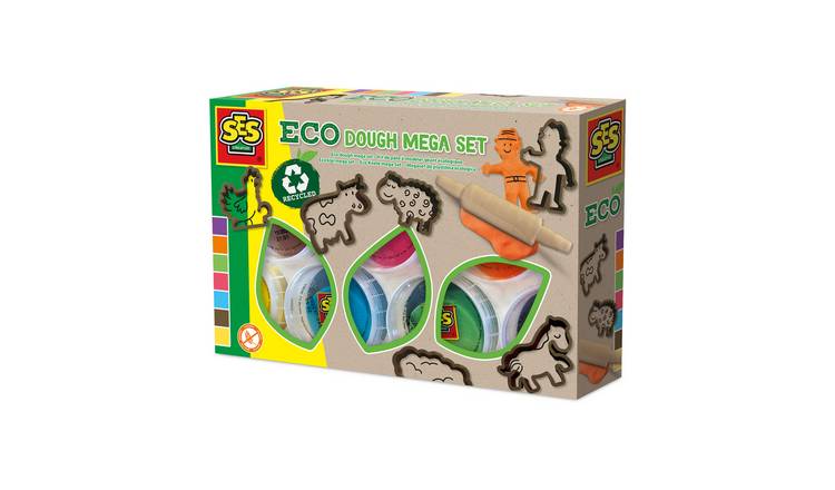 SES Creative Eco Play Dough Tubs 7 Piece Model Set