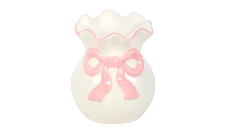 Something Different Bow Oil Burner - White & Pink