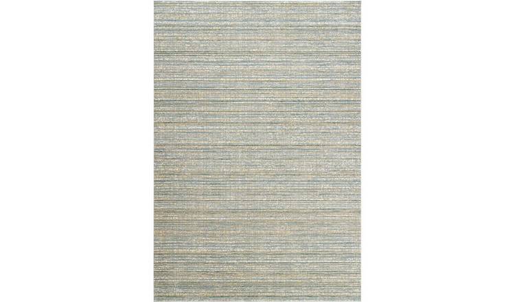 Mega Flooring Grey Modern Striped Rug - 80 x 150cm