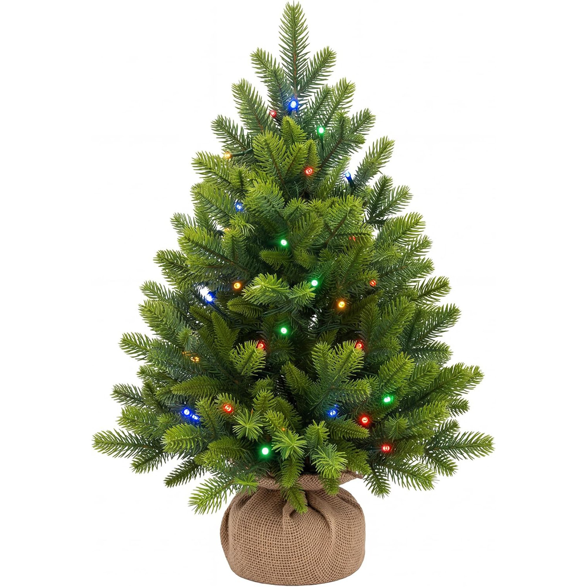 My Christmas 3ft Pre-Lit Artificial Christmas Tree with 152 Tips - Green - Image 1