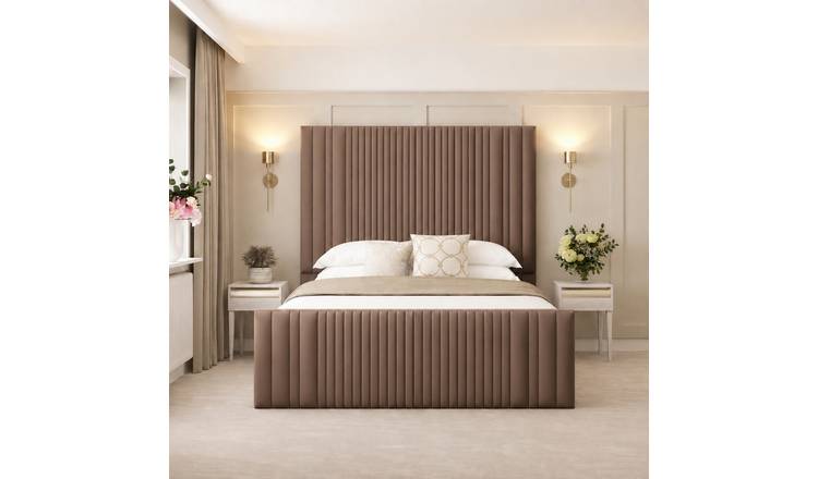 Bed Choices Aspire Single Ottoman Bed Frame 70" Headboard - Brown