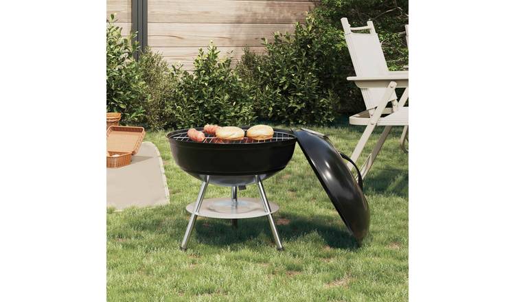 Walplus Steel Grill - Black - 36.5 x 36.5 x 40 cm