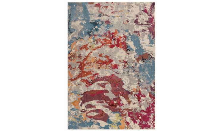 Mega Flooring Multi Modern Abstract Rug - 80 x 150cm