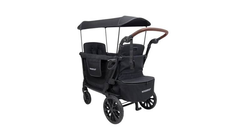 Wonderfold L2 Double Stroller Wagon - Black