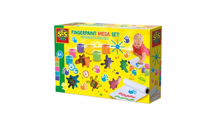 SES Creative Finger Paint 6 Piece Mega Craft Set