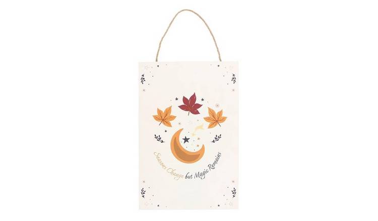 Something Different Seasons Change Magic Remains Hanging Sign