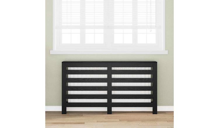Walplus Engineered Wood Radiator Cover - Black Oak - 149 x 20 x 82 cm