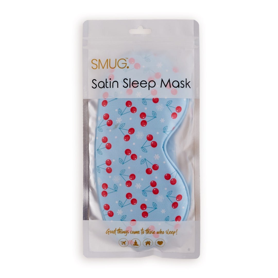 SMUG Satin Sleep Mask - Frosted Cherry Print - Image 3