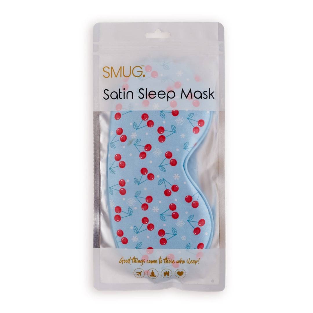 SMUG Satin Sleep Mask - Frosted Cherry Print - Image 3