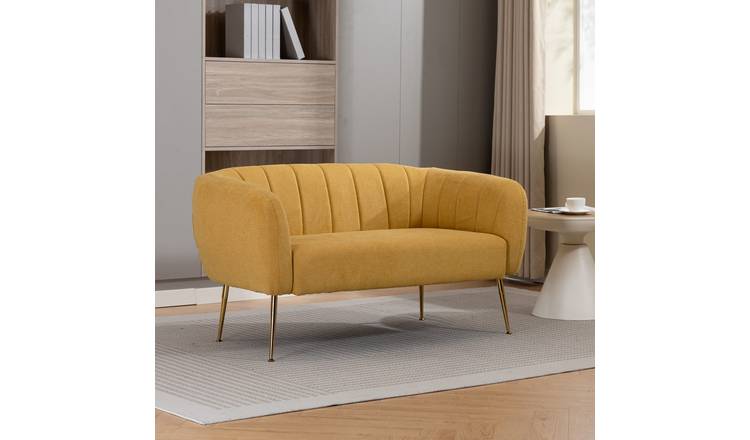 Artemis Home Stanton 2 Seat Sofa - Yellow