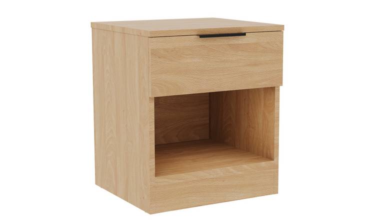 Vida Designs Trega 1 Drawer Bedside Chest - Pine