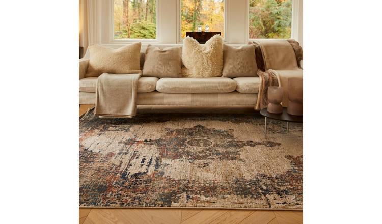 Mega Flooring Multi Traditional Abstract Rug - 80 x 150cm