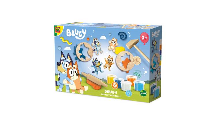 SES Creative Bluey Dough Mega Set with Tools Playset - 5 x 90g