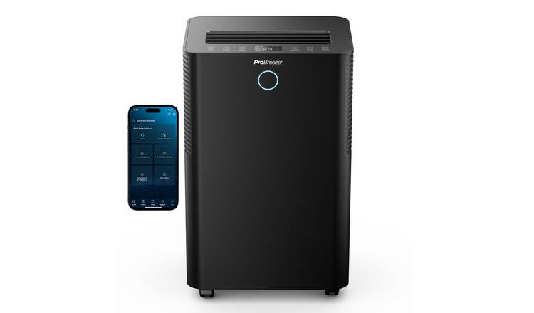 Pro Breeze OmniDry 20 L Dehumidifier with App Control - Black