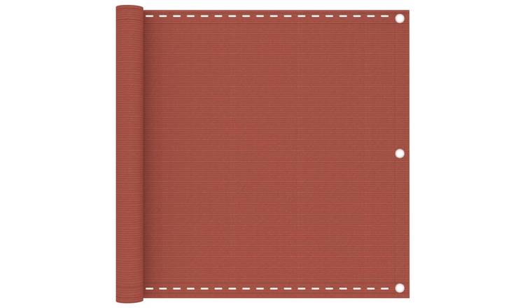 Walplus HDPE Balcony Screen - Terracotta - 90 x 400 cm