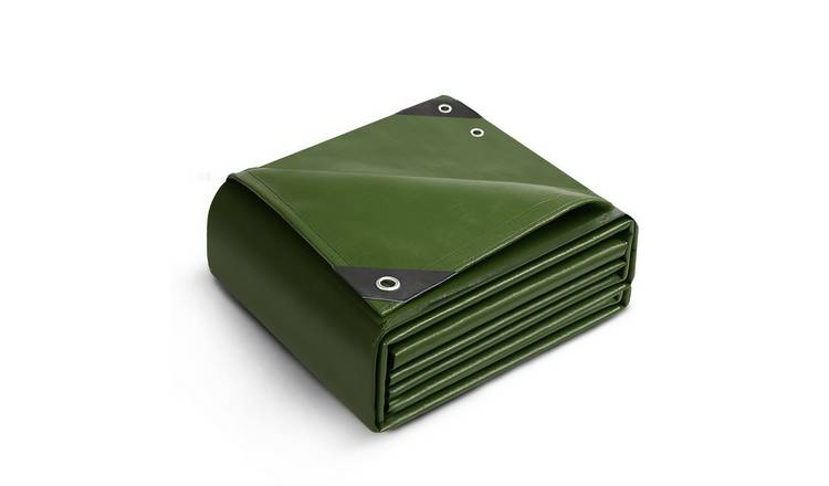 Keplin 90gsm Polyethylene Tarpaulin Cover Sheet 3 x 3m - Green