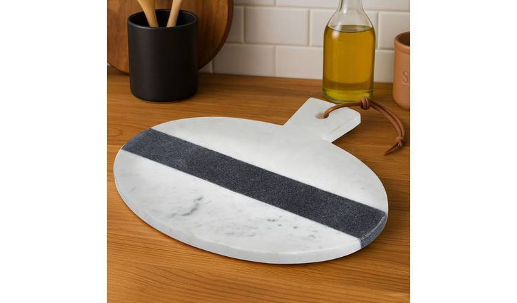 Orsina Bulgari Marble Round Paddle Board - White and Grey