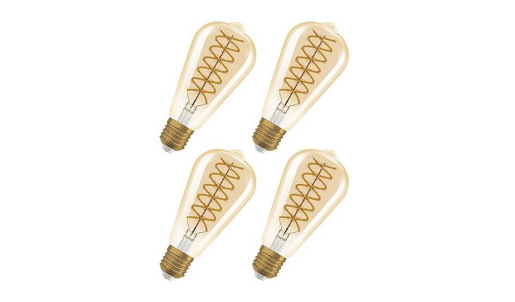 Osram Vintage 1906 Edison 60 Filament DIM 8.8W 824 E27 Lamp - 4 Pack