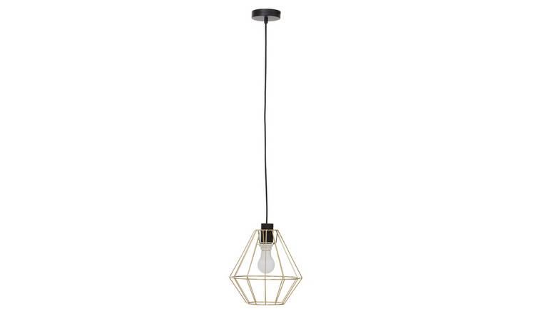Orsina Wyra Cage Pendant Light - Champagne Gold