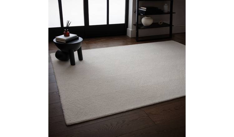 Mega Flooring White Modern Abstract Rug - 120 x 170cm