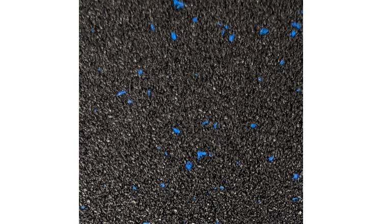Ark Mat Blue Fleck 10mm Rubber Crumb Gym Floor Tiles - 1m x 1m