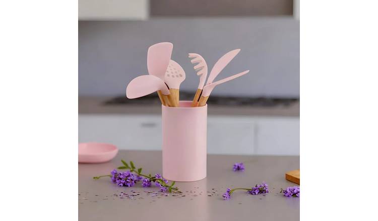 Orsina Zing 7 Piece Utensil Set – Pink