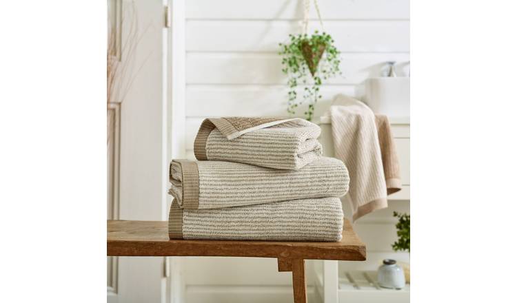 Deyongs Oakwood Ridge Textured Cotton Hand Towel - Natural