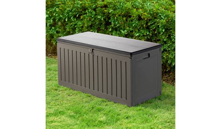 VonHaus 270L Weatherproof Outdoor Garden Storage Box - Grey