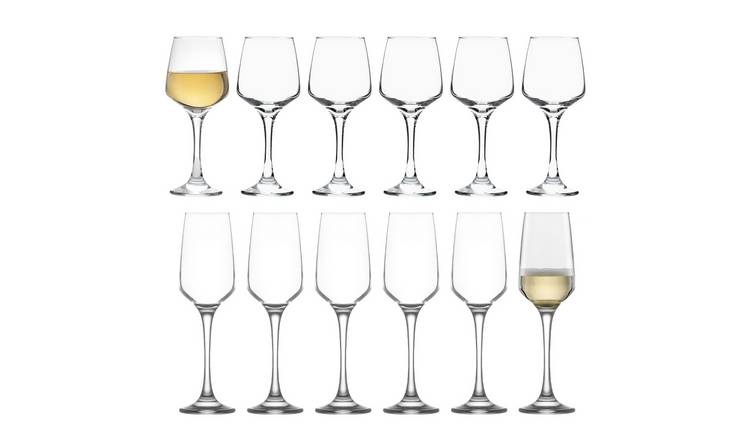 LAV 12 Piece Lal Stemware Set - Clear
