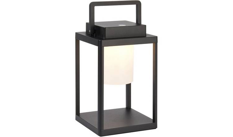 Loops Direct Aluminium Alloy LED Table Lamp - Matt Black and White