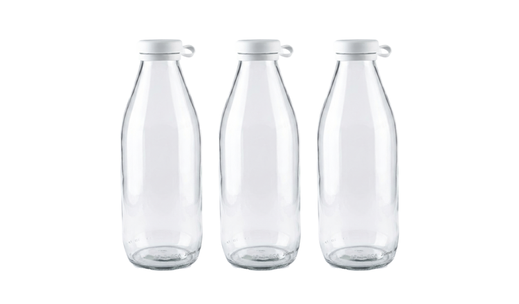 Argon Tableware Tallo Glass Bottles - Clear - Pack of 3