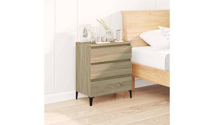 Walplus Engineered Wood Sideboard Open Shelf - Sonoma Oak - 60 x 35 x 70 cm