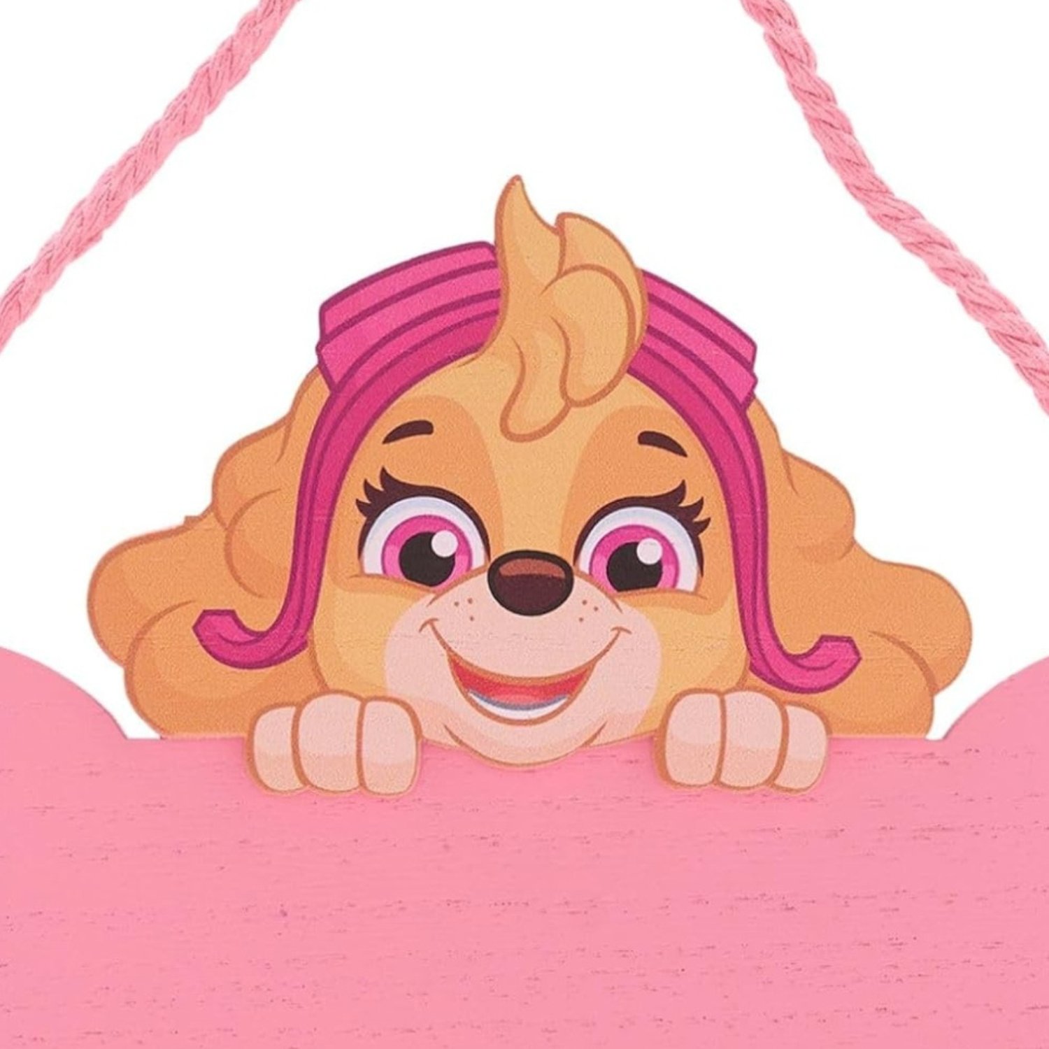 Widdop Paw Patrol Skye Wooden Hanging Plaque - Pink - Image 2