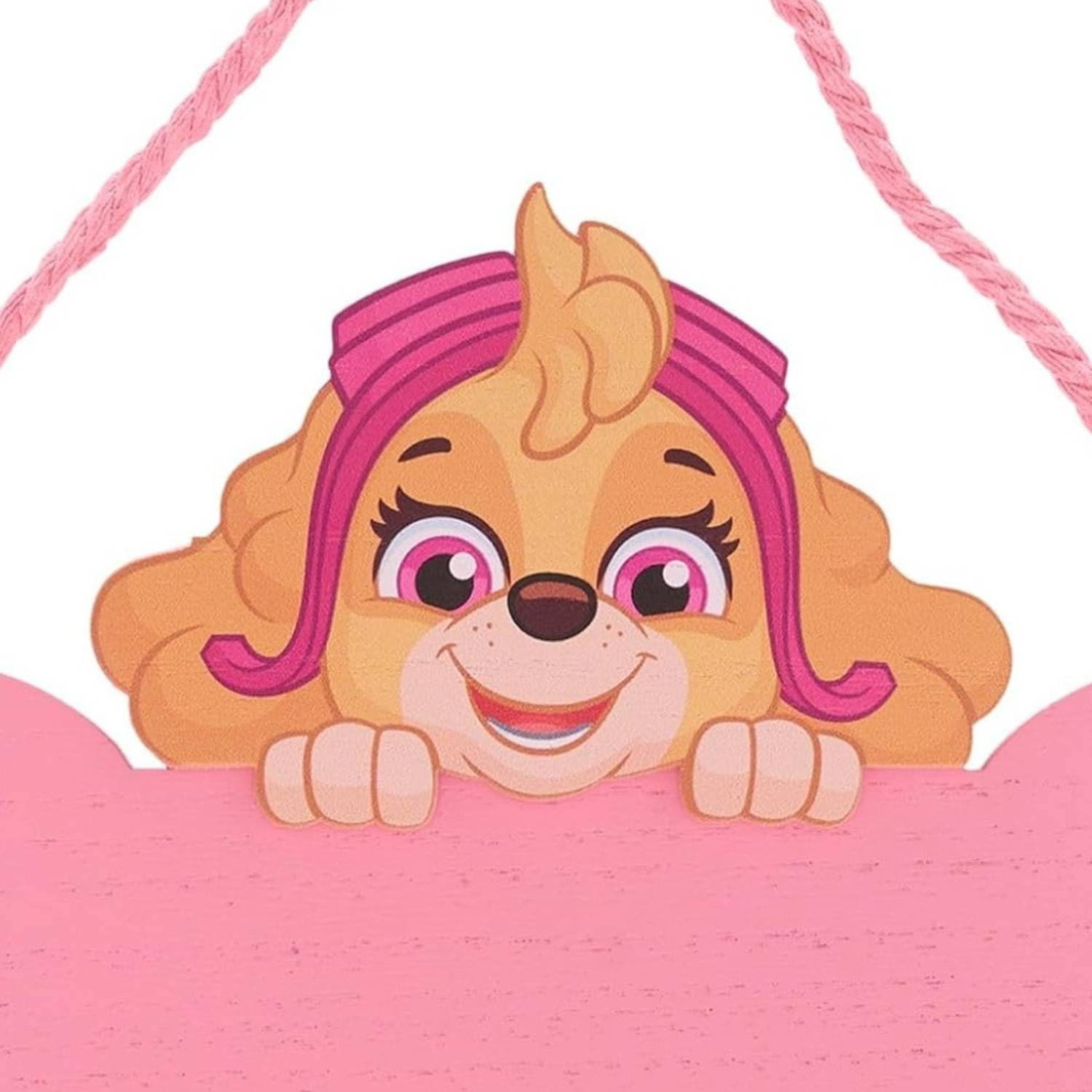 Widdop Paw Patrol Skye Wooden Hanging Plaque - Pink - Image 2