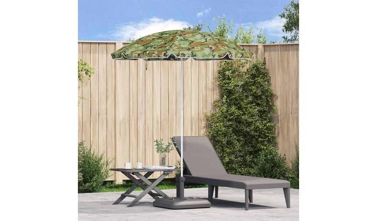 Walplus Polyester Garden Parasol - Camouflage - 206 x 206 x 212 cm
