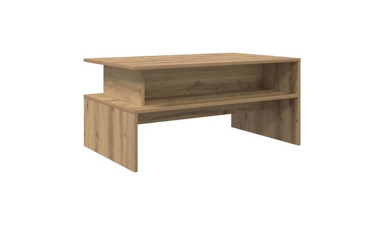 Walplus Engineered Wood Coffee Table - Artisan Oak - 90 x 55 x 42.5 cm