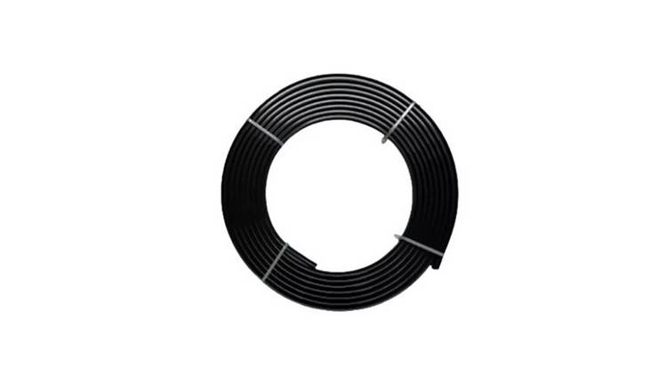 New Edge Blinds Black Coiled Streamline PVC Curtain Track - 500cm