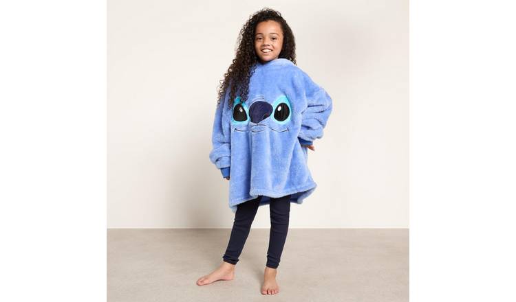 OHS Kids Stitch Character Hoodie Blanket - Blue
