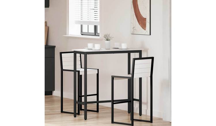 Walplus Engineered Wood Table - White - 100 x 40 x 101 cm