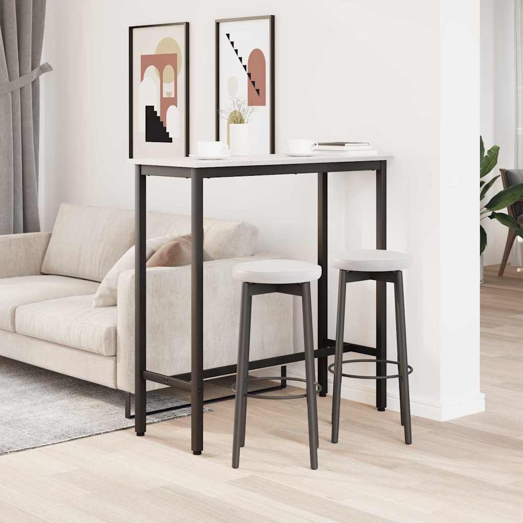 Walplus Engineered Wood Table - White - 100 x 40 x 101 cm - Image 4