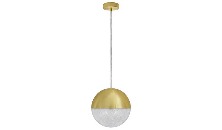 Energy Light Bulbs 18W LED CCT Glass Globe Ceiling Pendant Light - Gold