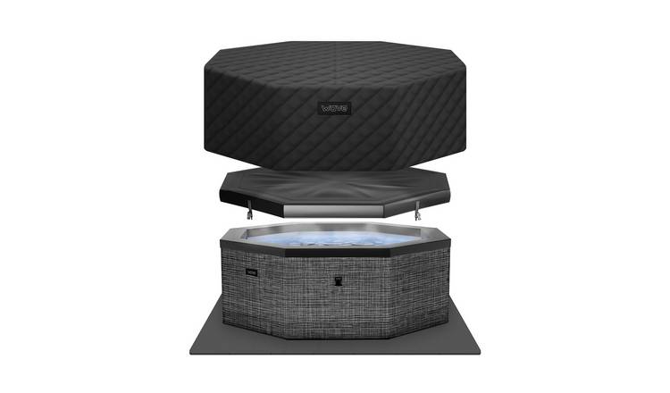 Wave Como 6-Person Eco Foam Hot Tub with EnergySave Bundle - Flint Grey