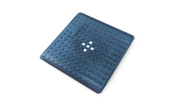 Keplin Non-Slip Suction Cup Shower Mat - Small - Dark Blue