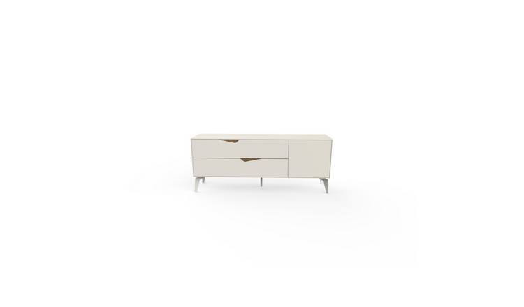 Decortie Jaden Particleboard TV Unit - Sandstone & Whiskey Oak